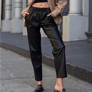 Leather Pull On Jogger - The Drop @LisaDNYC